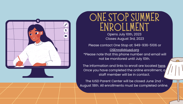 One Stop Enrollment Info