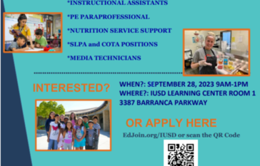 IUSD Job Fair Flyer