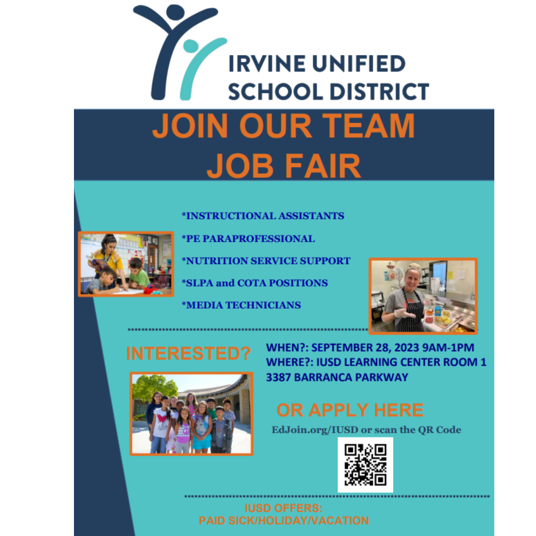 IUSD Job Fair Flyer