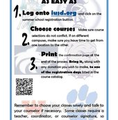 Time to register for Summer School! Please see your counselor for more information.