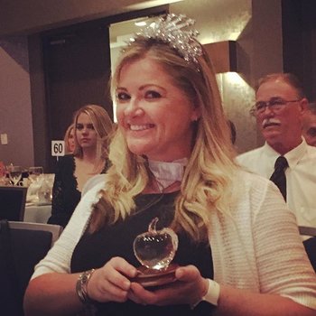 Celebrating the amazing Mrs. Thede, our teacher of the year! Our students are so fortunate to have someone so creative, passionate, and caring on their team. We love you, Mrs. Thede!