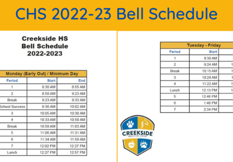 CHS 2022-23 Bell Schedule
