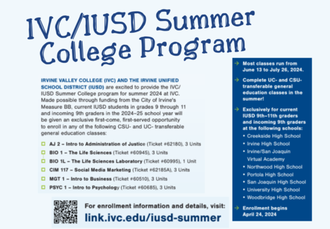 IVC/IUSD Summer Flyer